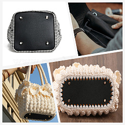4Pcs 4 Colors Imitation Leather Bag Bottoms&nbsp;FIND-BBC0004-53