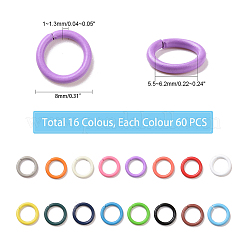 480Pcs 16 Colors Iron Quick Link Connectors&nbsp;IFIN-PH0024-68
