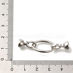 Brass Fold Over Clasps&nbsp;KK-K389-123P