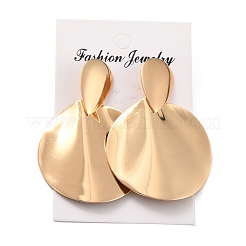 Twist Flat Round Iron Stud Earrings for Girl Women&nbsp;EJEW-I258-09KCG