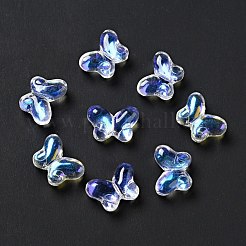 Transparent Baking Paint Glass Beads&nbsp;GLAA-F115-01E