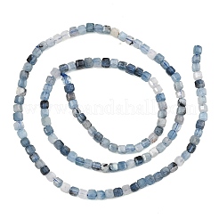 Natural Devil Blue Aquamarine Beads Strands&nbsp;G-NH0073-C01-3mm