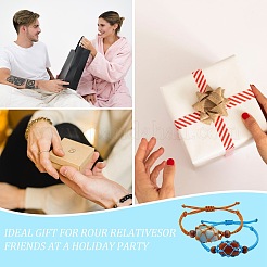12Pcs Adjustable Braided Nylon Cord Macrame Pouch Bracelet Making&nbsp;AJEW-SW00010-04