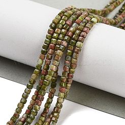 Natural Unakite Beads Strands&nbsp;G-H042-B25-01