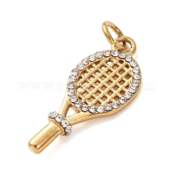 304 Stainless Steel Micro Pave Clear Cubic Zirconia Pendants&nbsp;CU-B001-05G-A