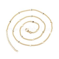 Brass Oval Link Chains Necklace for Women&nbsp;NJEW-P265-03G
