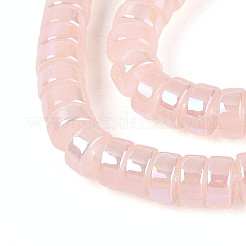 AB Color Plated Imitation Jade Glass Beads Strands&nbsp;GLAA-T026-3x6mm-J05