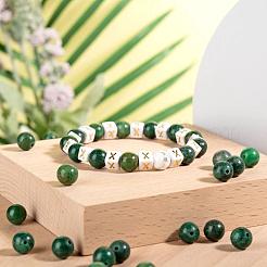 100Pcs 8mm Natural African Jade Bead Round Beads&nbsp;DIY-LS0002-46