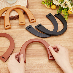 6Pcs 3 Style Wooden U-Shaped Bag Handles&nbsp;FIND-PH0010-45