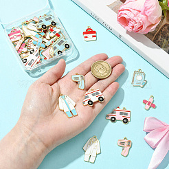 42Pcs 21 Styles Alloy Enamel Charms&nbsp;ENAM-CJ0006-95