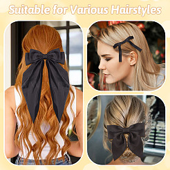 3Pcs 3 Styles Cloth Big Bowknot Hair Barrettes&nbsp;AJEW-TA0001-86