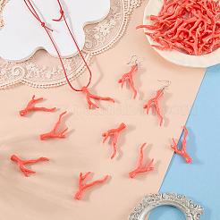 70Pcs Opaque Acrylic Imitation Coral Beads&nbsp;SACR-SC0001-64