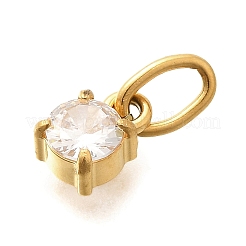 304 Stainless Steel Rhinestone Charms&nbsp;STAS-M109-06G-12