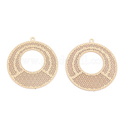 Rack Plating Brass Filigree Pendants&nbsp;KKC-T001-58KC