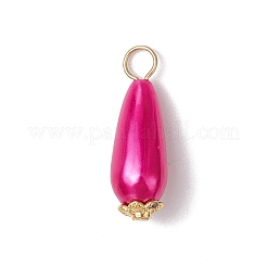 16Pcs ABS Plastic Imitation Pearl Teardrop Pendants&nbsp;PALLOY-JF03544