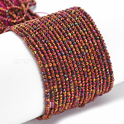 Electroplated Glass Beads Strands&nbsp;EGLA-S174-23D-05