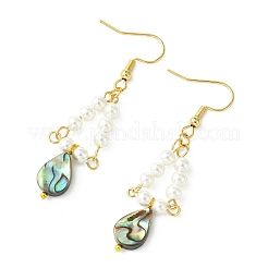 Paua Shell Dangle Earrings&nbsp;EJEW-JE07179