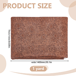 1 Yard Phoenix Pattern PVC Leather Fabric&nbsp;DIY-HY0003-38C