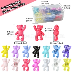 28Pcs 14 Colors Acrylic Pendants&nbsp;MACR-FS0001-84