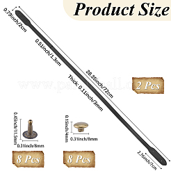 2Pcs Imitation Leather Bag Strap&nbsp;PURS-CL0001-08B