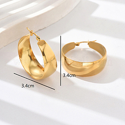 304 Stainless Steel Hoop Earrings for Women&nbsp;RH3745-1