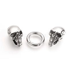 304 Stainless Steel Spring Gate Rings&nbsp;STAS-Q209-36
