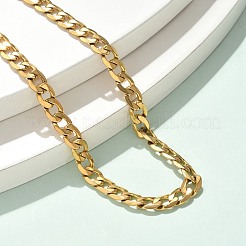 304 Stainless Steel Cuban Link Chain Necklaces&nbsp;NJEW-S442-01G