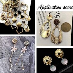 Eco-Friendly Brass Stud Earring Findings&nbsp;KK-UN0001-05G-NR