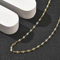 Brass Dapped Chains Necklaces for Women&nbsp;NJEW-D302-23G