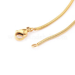 Adjustable 304 Stainless Steel Slider Necklaces&nbsp;NJEW-CJ0001-01G