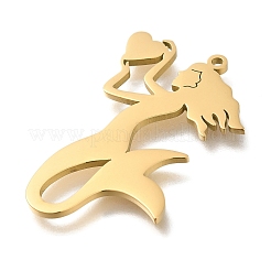 304 Stainless Steel Pendants&nbsp;STAS-R131-13G