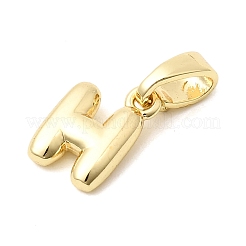 Brass Letter Charms&nbsp;KK-G554-22G-H