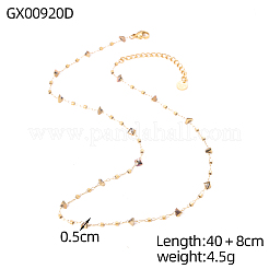 304 Stainless Steel Link Chain Necklaces for Women&nbsp;STAS-OY015-51G