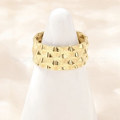 304 Stainless Steel Cuff Rings&nbsp;RJEW-D332-012M-G