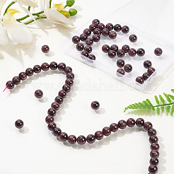 Natural Garnet Beads Strands&nbsp;G-OC0001-25-10mm