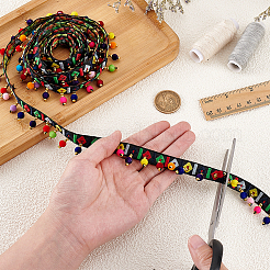 2 Yards Rhombus Pattern Vintage Jacquard Polyester Ribbon&nbsp;OCOR-PH0007-12A