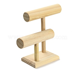 2-Tier Wood T Bar Bracelet Display Stands&nbsp;BDIS-F005-02A