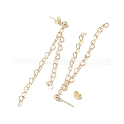 Brass Tassel Chain Drop Earrings  for Women&nbsp;EJEW-JE05744-02