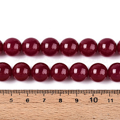Lab Grown Red Corundum Beads Strands&nbsp;G-N351-01A-01