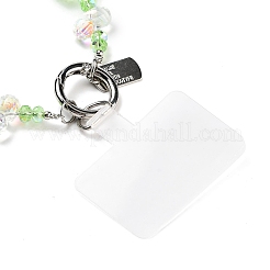 Glass & Iron Beads Mobile Straps&nbsp;AJEW-H153-03B-06