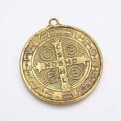 Tibetan Style Alloy Big Pendants&nbsp;TIBEP-A17171-AG-LF