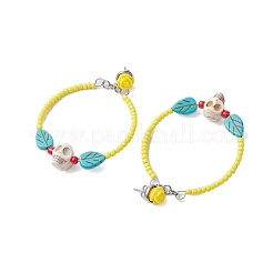 Glass Seed Beads Stud Earring&nbsp;EJEW-JE05982