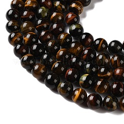 Three-color Natural Tiger Eye Beads Strands&nbsp;GG-F001-A01-01