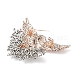 Swan Alloy Rhinestone Lapel Pins for Backpack Clothes&nbsp;JEWB-H032-03LGP