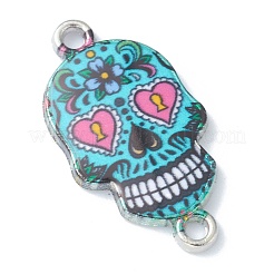 Halloween Theme Alloy Enamel Links Connectors&nbsp;X-ENAM-F140-02D-P