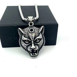 Vintage 304 Stainless Steel Lion Head Pendant Necklaces for Men Women&nbsp;LS-OG9311