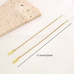 Minimalist Stainless Steel Infinity Ear Thread&nbsp;PL1727