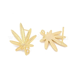 Brass Stud Earring Findings&nbsp;LS-KK-Z099-04G-01