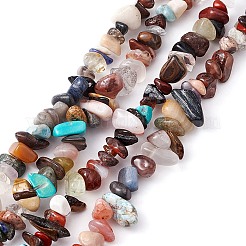 Natural & Synthetic Mixed Gemstone Beads Strands&nbsp;G-YW0001-47