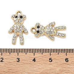 Alloy Rhinestone Pendants&nbsp;ALRI-D303-09G